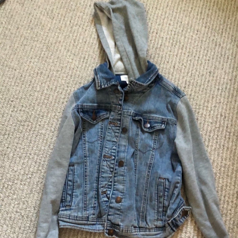 Treasure & Bond sweatshirt jean jacket